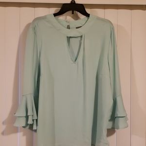 Mint green blouse